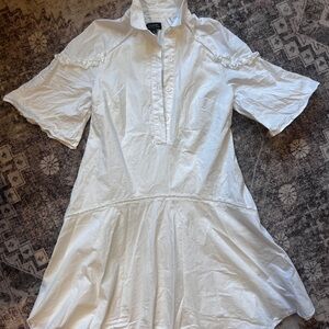 White Button-Up Dress (Short)